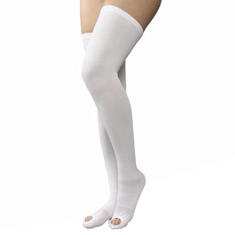 AT Surgical Womens Thigh High Open Toe 15-20 mmHg Compression Support Stockings