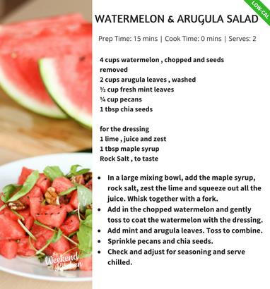 Watermelon And Arugula Salad